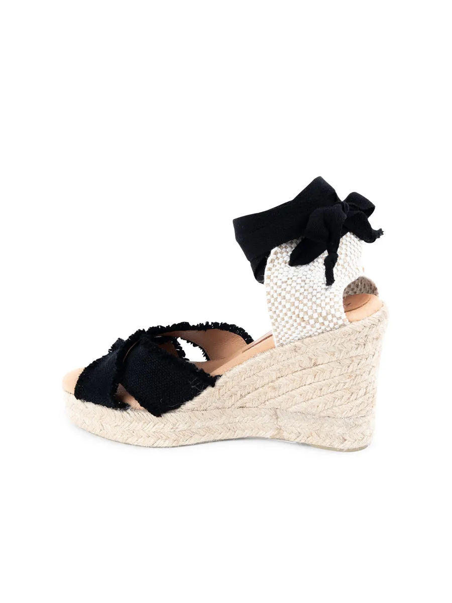 Freya Criss-Cross Ankle Wrap Espadrille WideToeBox Daylong Use