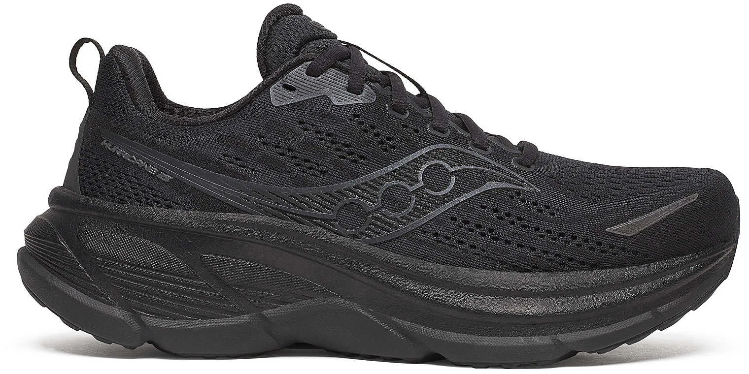 Saucony Hurricane 25 Mens Running Shoes - Black Arch Support Urban Walkers Peace Step