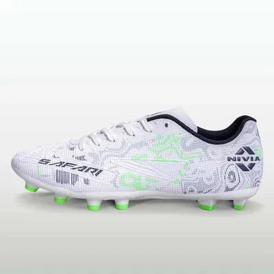 Enhanced Agility Solo Play NIVIA Safari Football Shoes for Men (White)