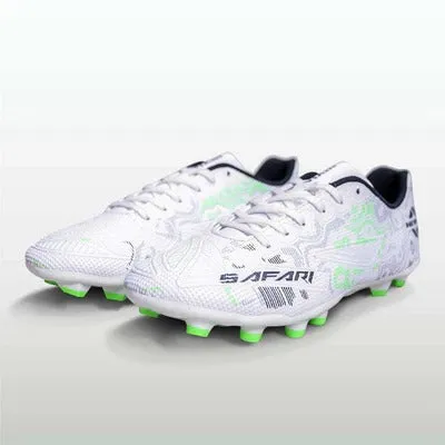 NIVIA Safari Football Shoes for Men (White) Upper Breathability