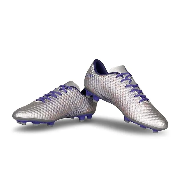 Play Control NIVIA Oslar 3.0 Football Shoes for Men (White/Purple)