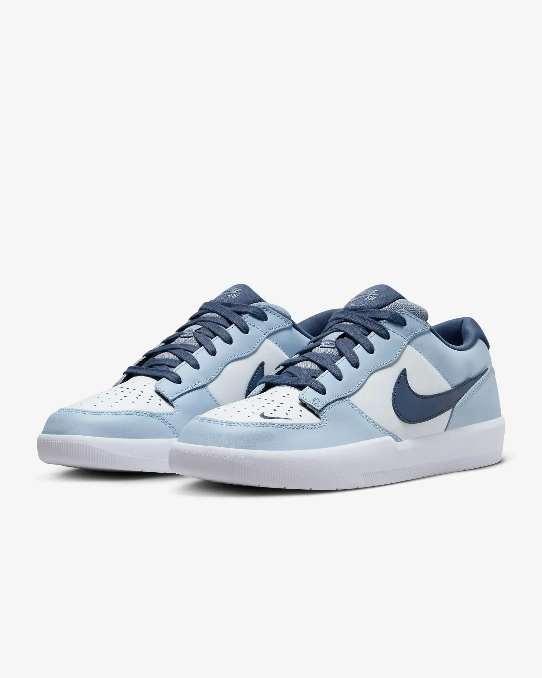 Stylish Step Nike SB Force 58 PRM L Shoes - White/Thunder Blue-White