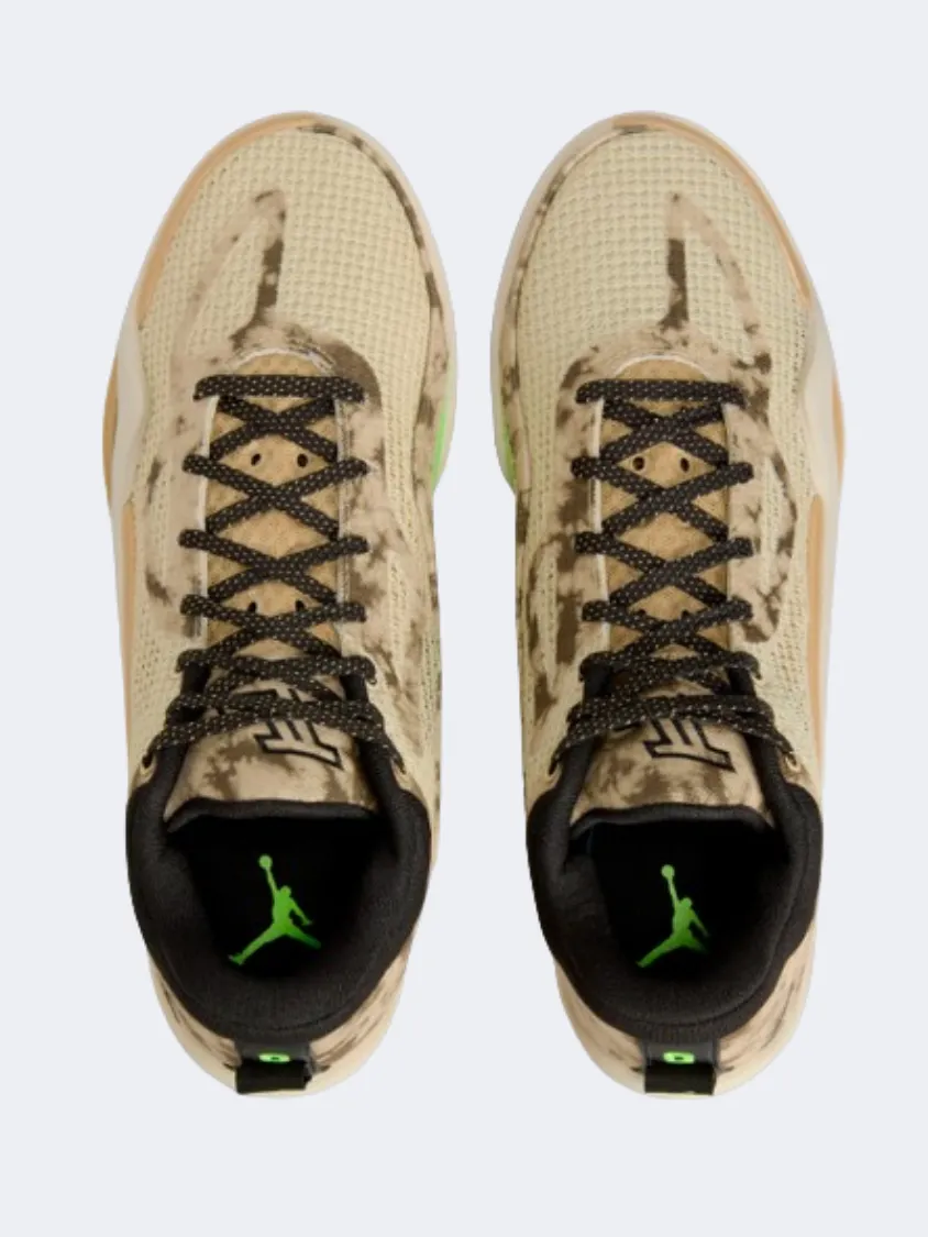 Nike Jordan Tatum 1 Men Basketball Shoes Fossil/Green/Black Multi Directional Flex Grooves Fresh Step