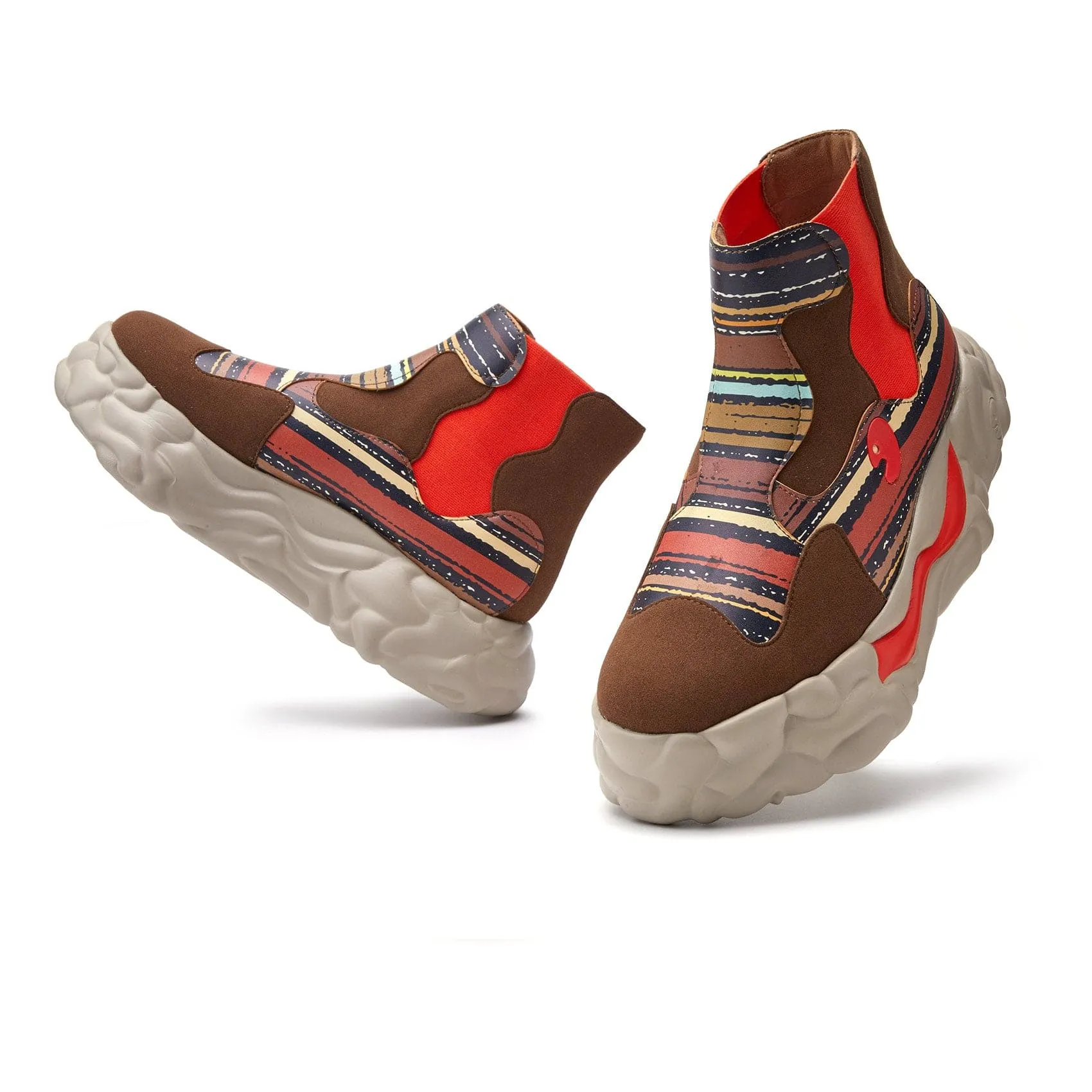 Leather Material Screen Flicker Sanamolls III Women