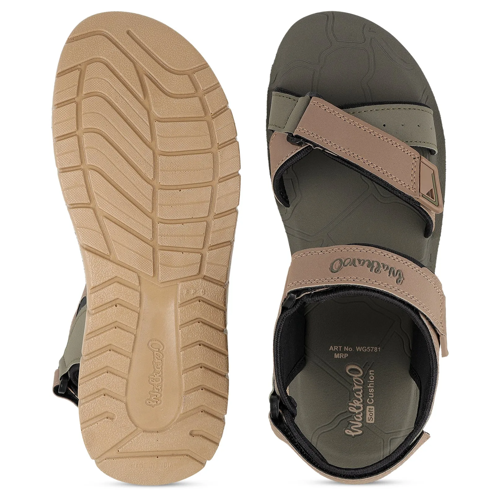 Men's Sports Sandals  - WG5781 Camel Everyday Shoes