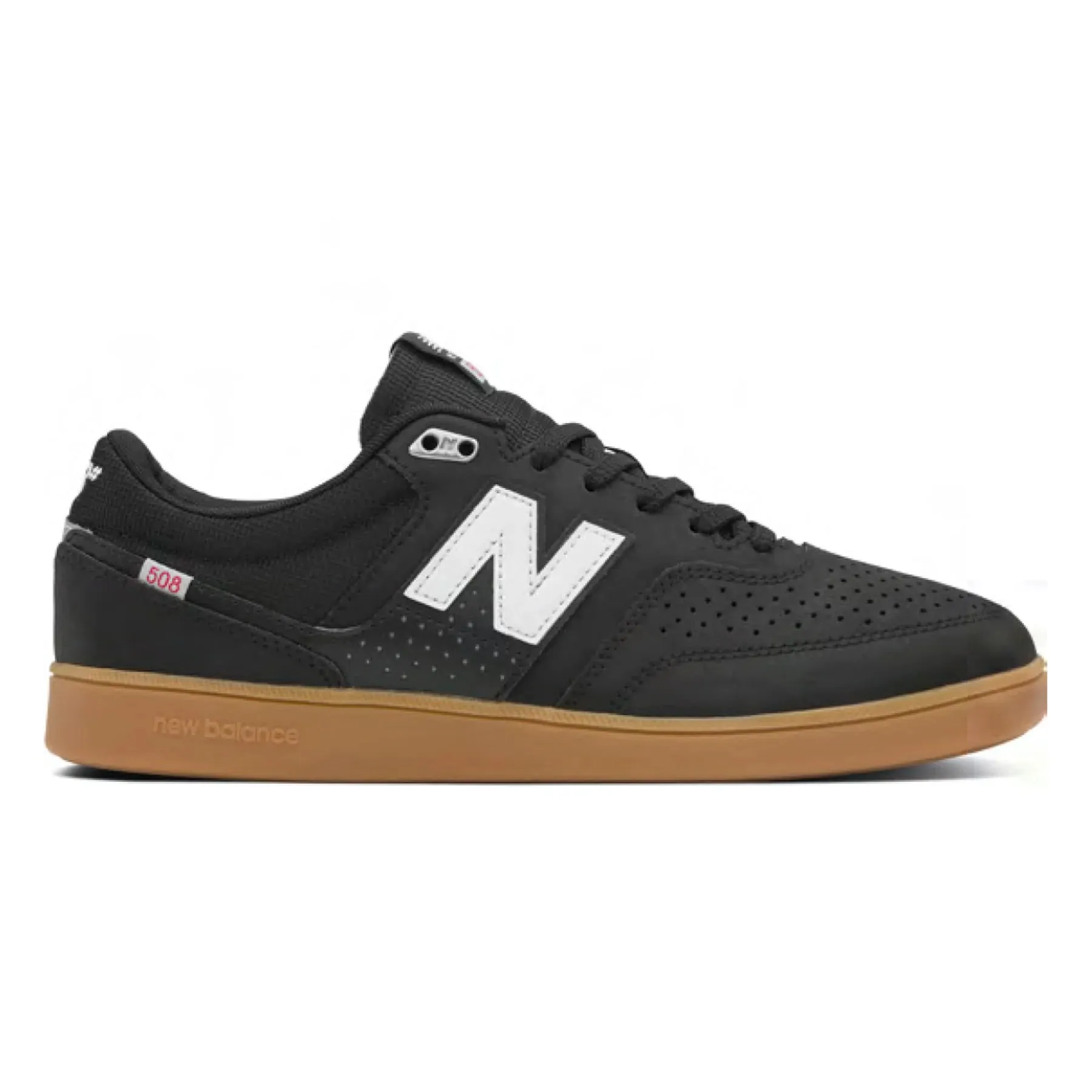 Breathable Comfort New Balance Numeric Westgate 508 Shoes - Black/Gum