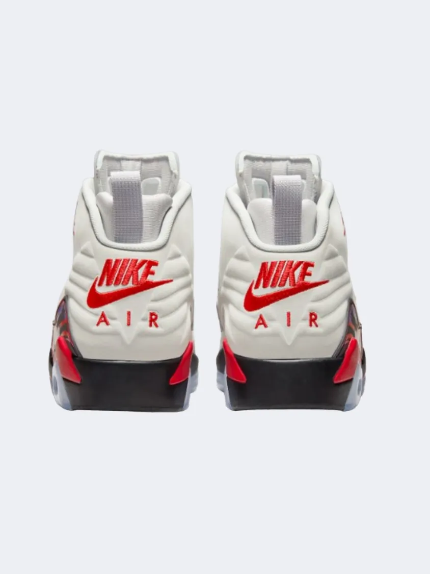 High Impact Support Asymmetric Lacing System Nike Jordan Mvp Men Basketball Shoes Grey/Red/Black