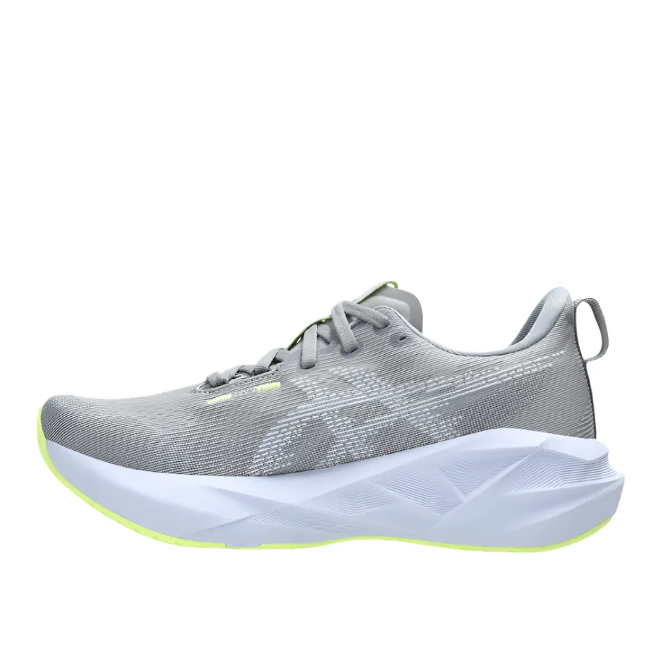 Heavy Cushioning ASICS Women's NOVABLAST 5 Running Shoes in Gravel/Blue Fade AW25