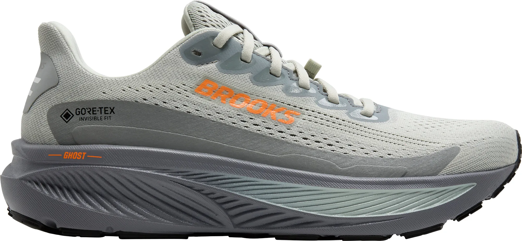 Jungle Path Light Core Brooks Ghost 17 GORE-TEX Mens Running Shoes - Grey