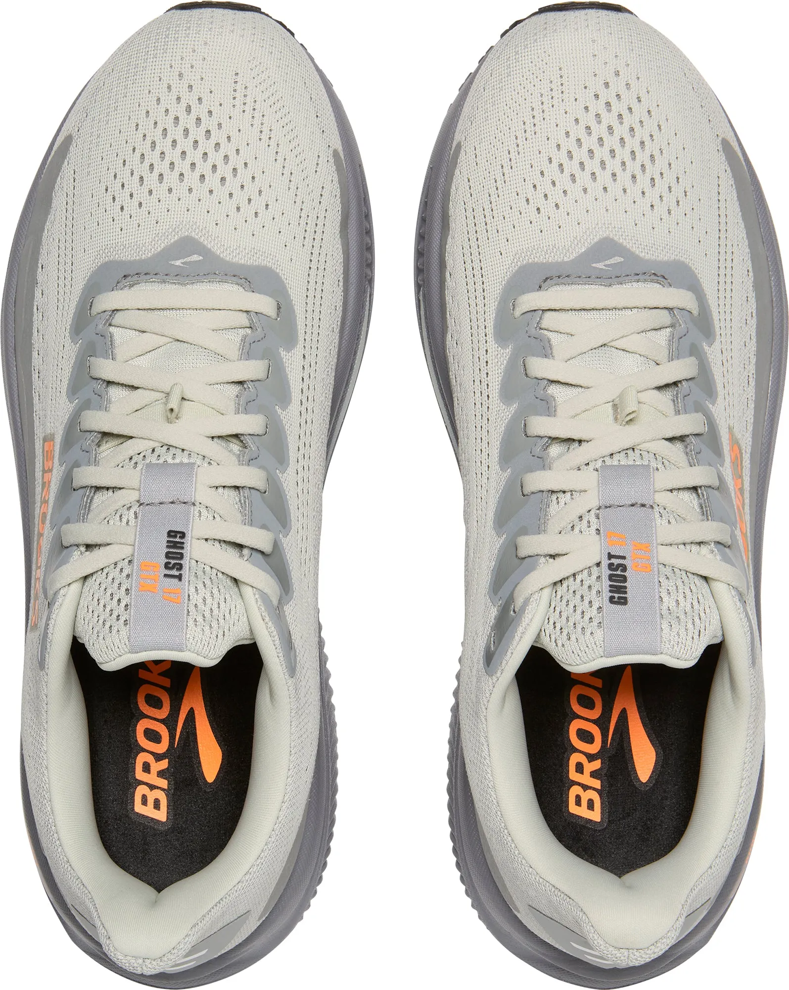 Old School Light Step Brooks Ghost 17 GORE-TEX Mens Running Shoes - Grey