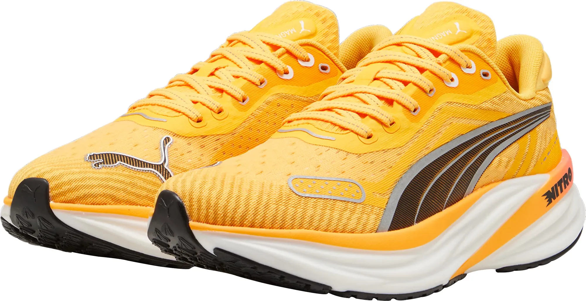 Puma Magnify Nitro 2 Mens Running Shoes - Orange Comfort Tongue Winter Chill