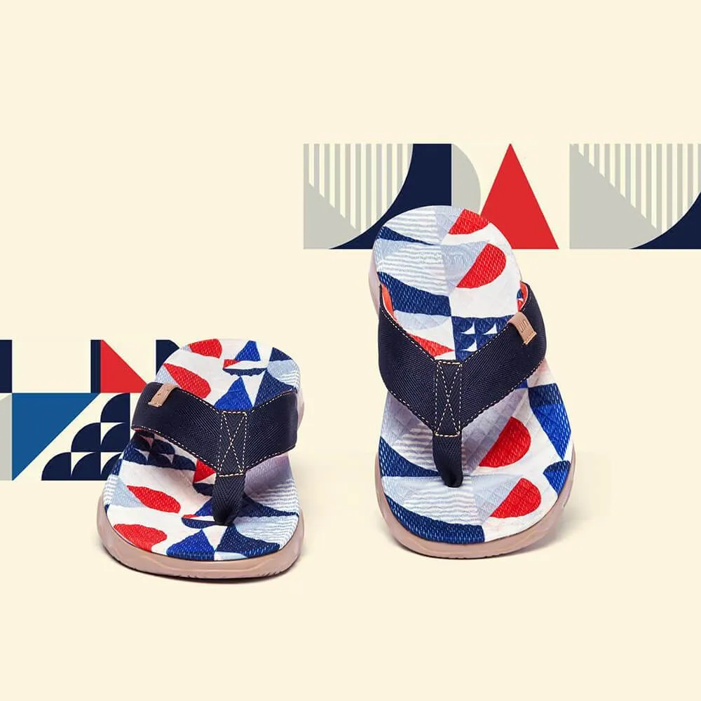 Cube Love Men Majorca Flip Flops Comfort Steps Double Strap