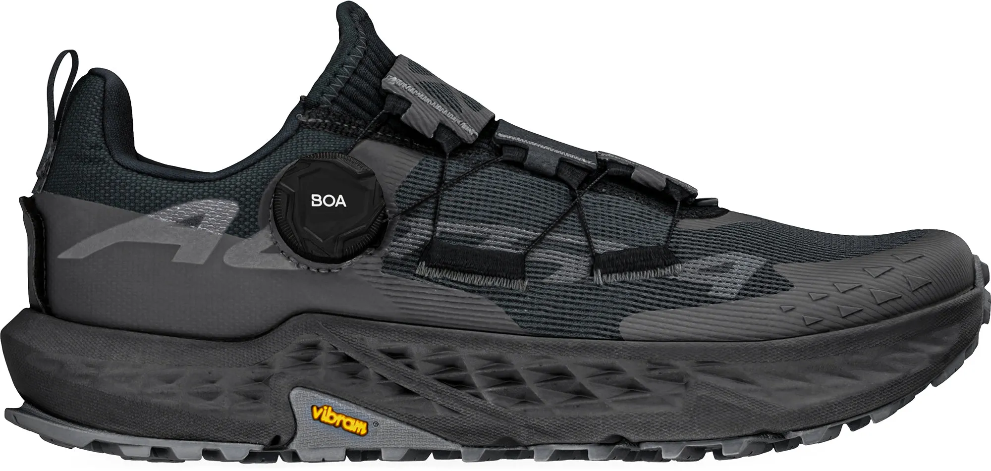 Winter Warm Altra Timp 5 BOA Mens Trail Running Shoes - Black