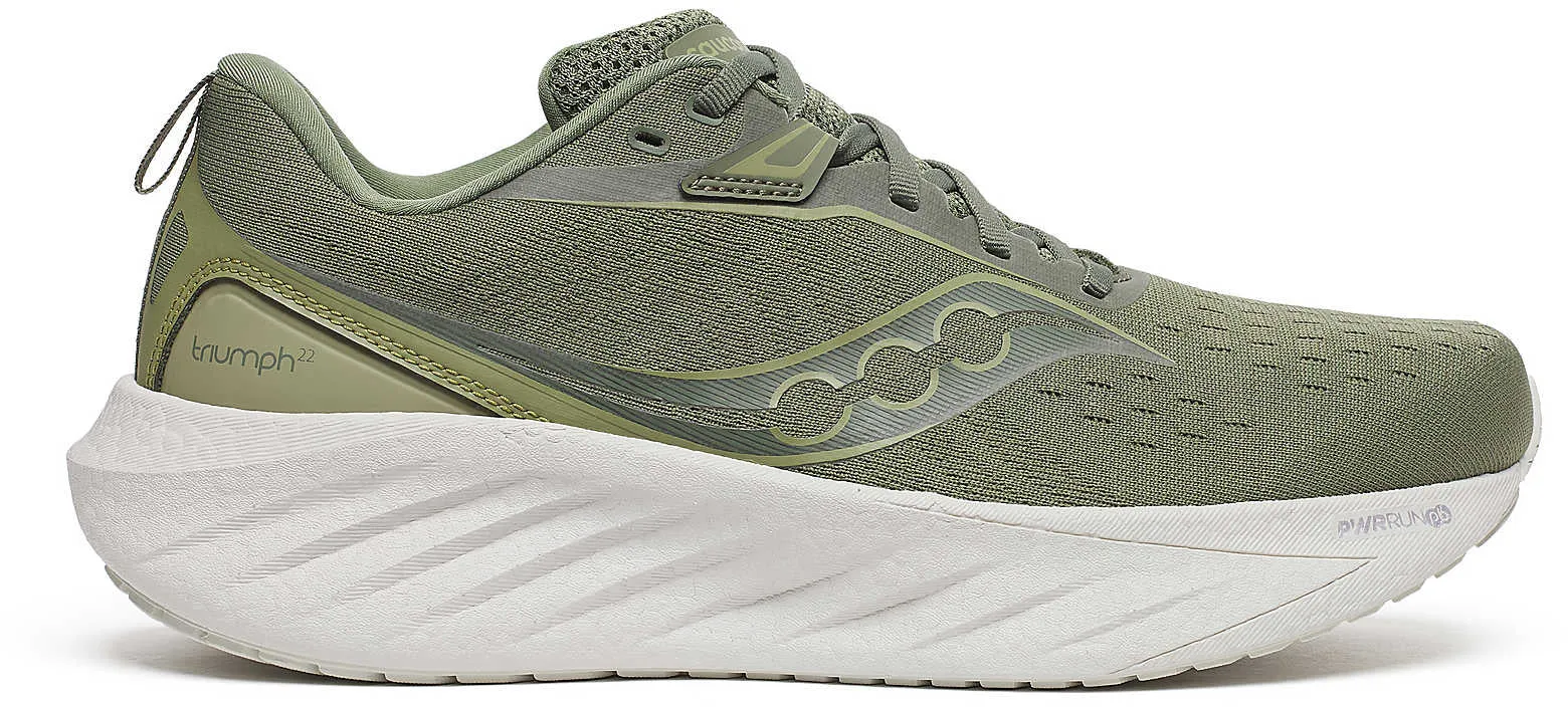 Saucony Triumph 22 Mens Running Shoes - Green Storm Guard Wind Safe