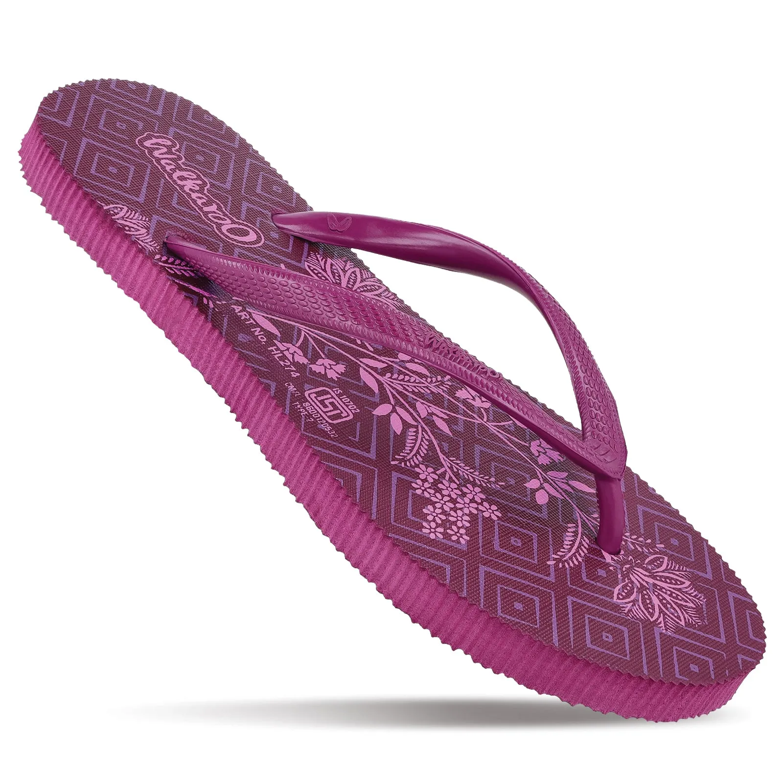 Summer Travel Women's Hawai Slippers - HL274 Burgandy