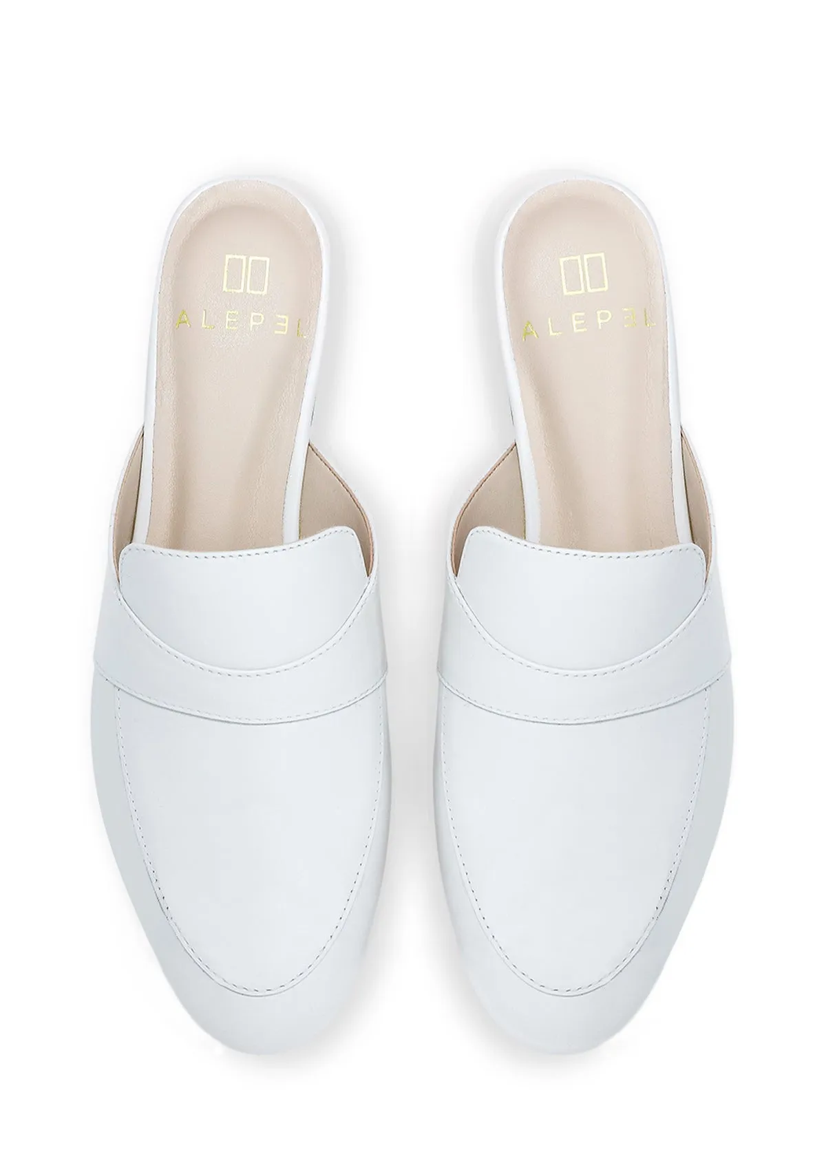Comfortable foot wrap Quick Step Shoes White Mule Custom Design