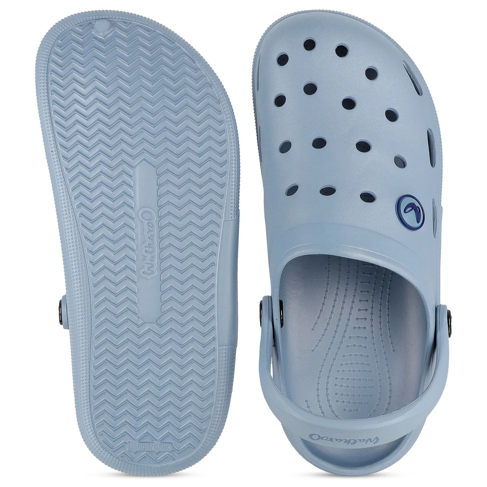 Men's Clogs  - WC4843 Aqua Blue Sporty Comfortable