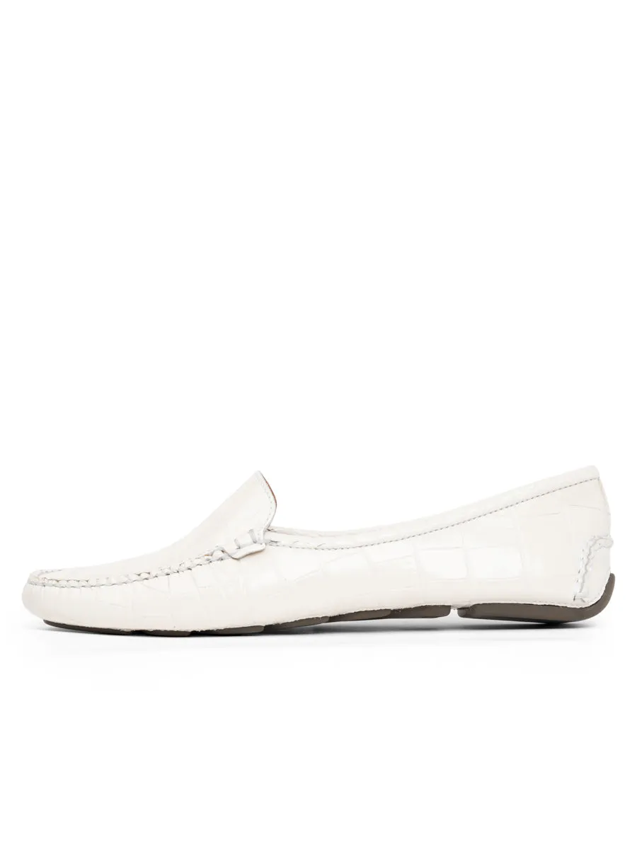 Dad Pick Sun Guard Jillian Driving Moccasin in Crocodile