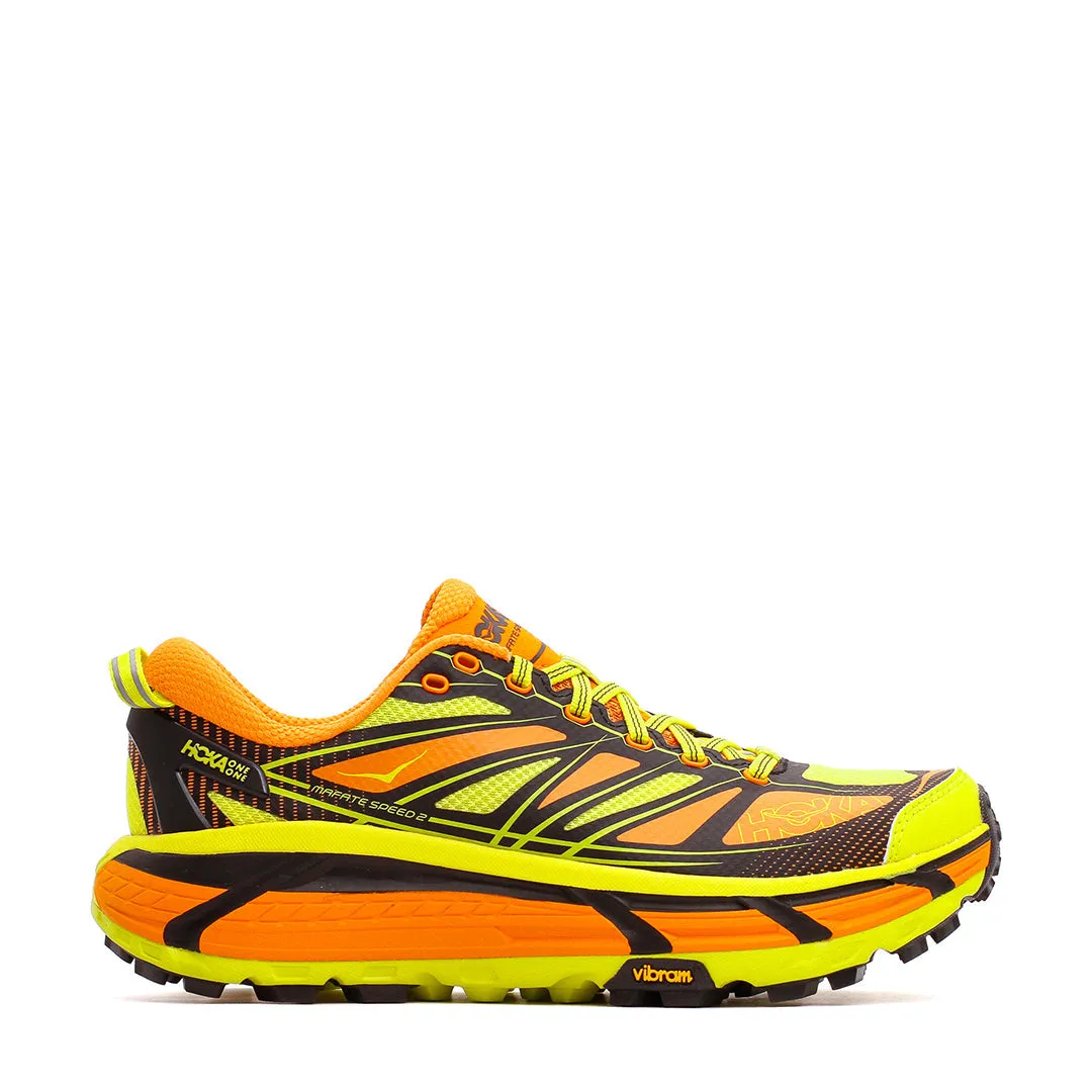 Comfort footbed Day Long Hoka One One Men Mafate Speed 2 Electric Tangerine 1126851-ERN