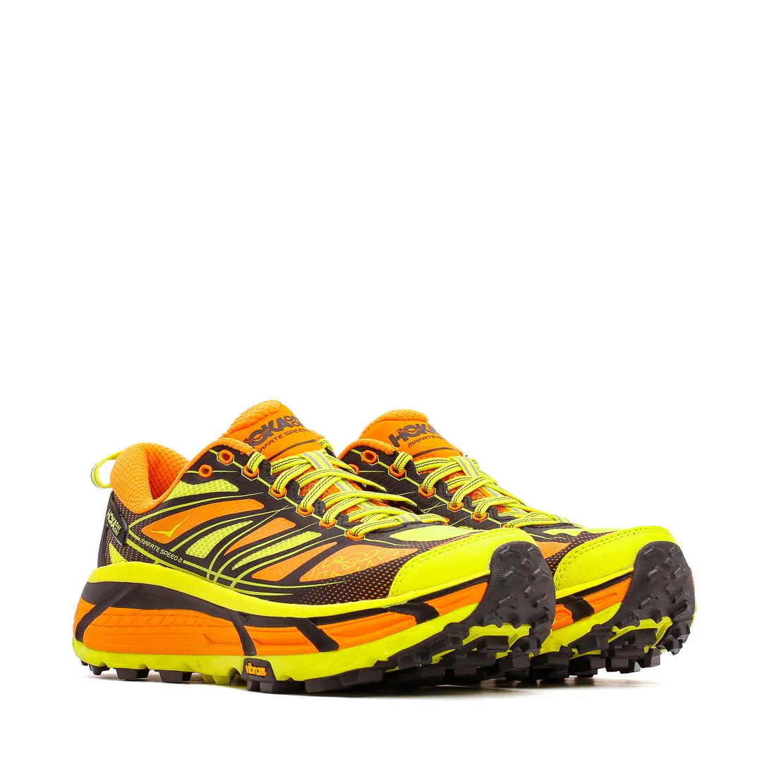 Hoka One One Men Mafate Speed 2 Electric Tangerine 1126851-ERN Comfort Strap Dream Path