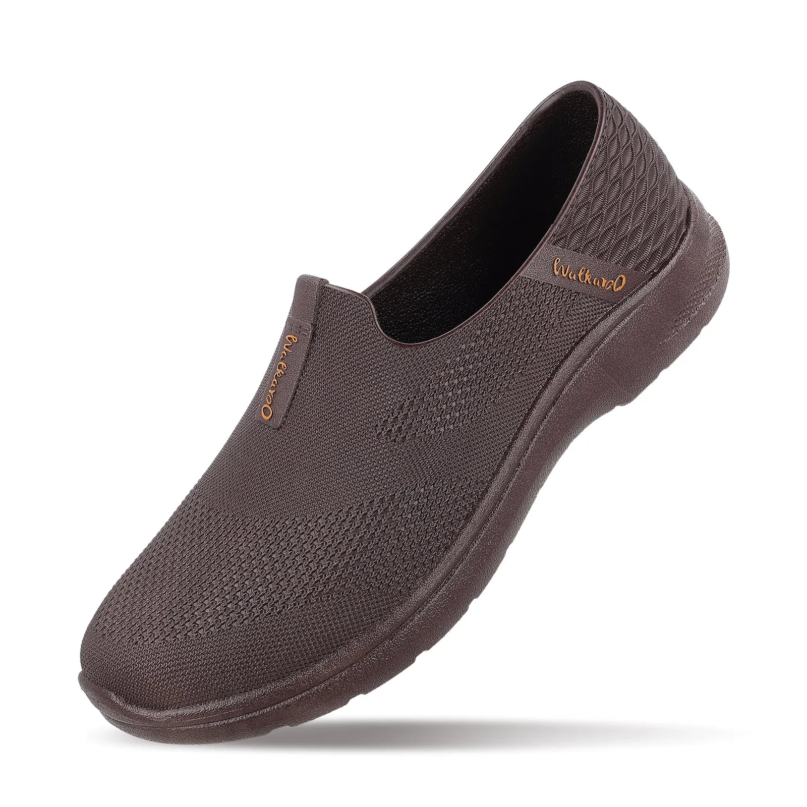 Men's Slip-On Rain Shoes - WC4713 Brown Sweat Wicking Slip Ready Fit