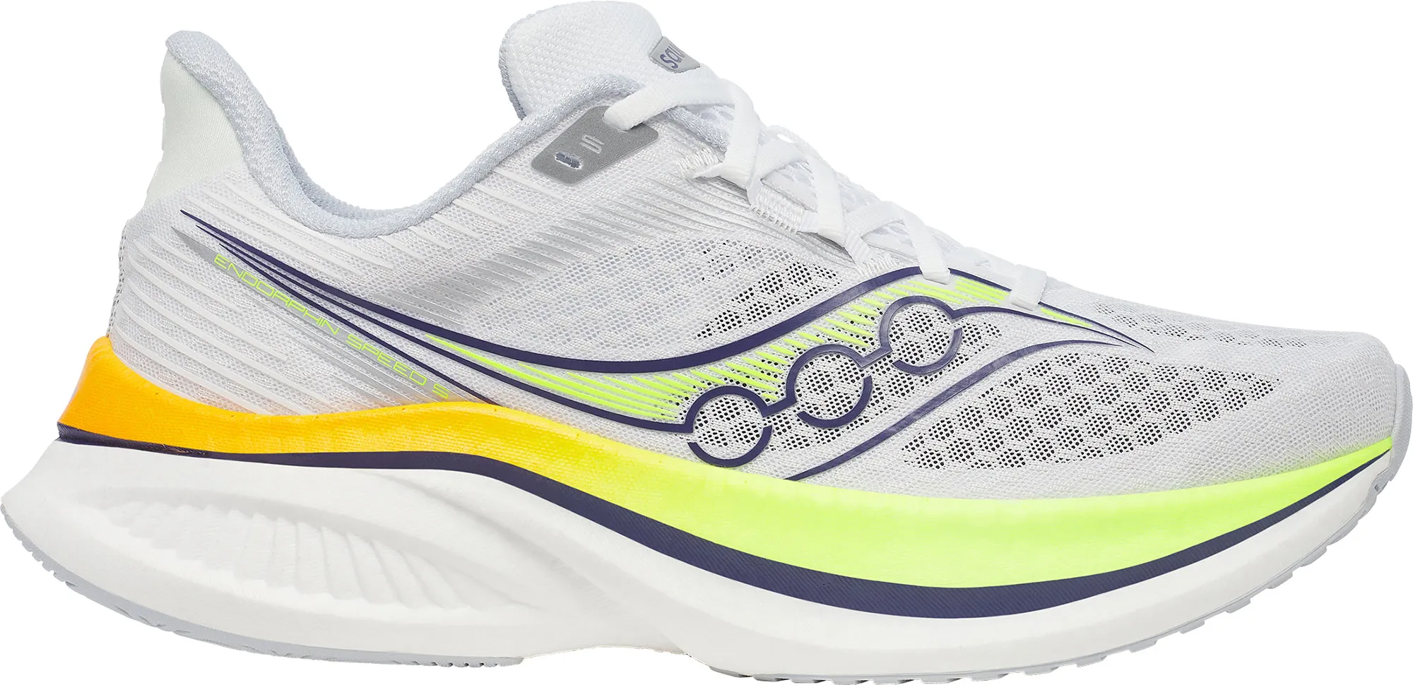 Saucony Endorphin Speed 5 Mens Running Shoes - White Quick Drying Airport Travel Comfort Ankle