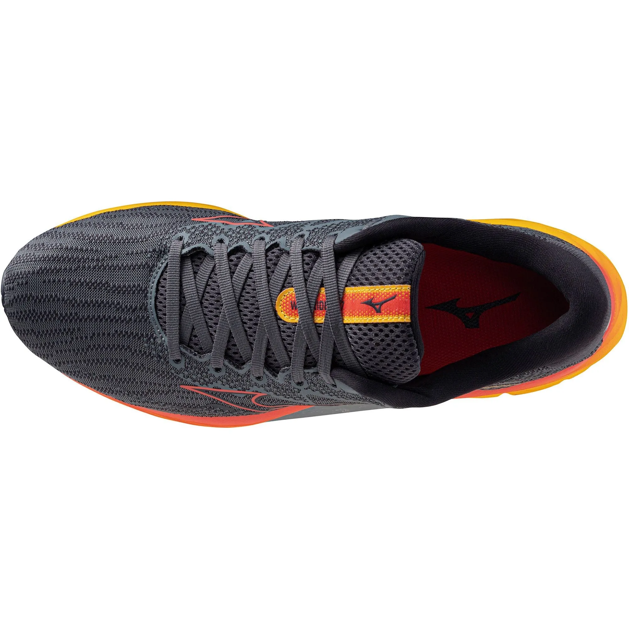 Mizuno Wave Rider 27 Mens Running Shoes - Grey Love Path
