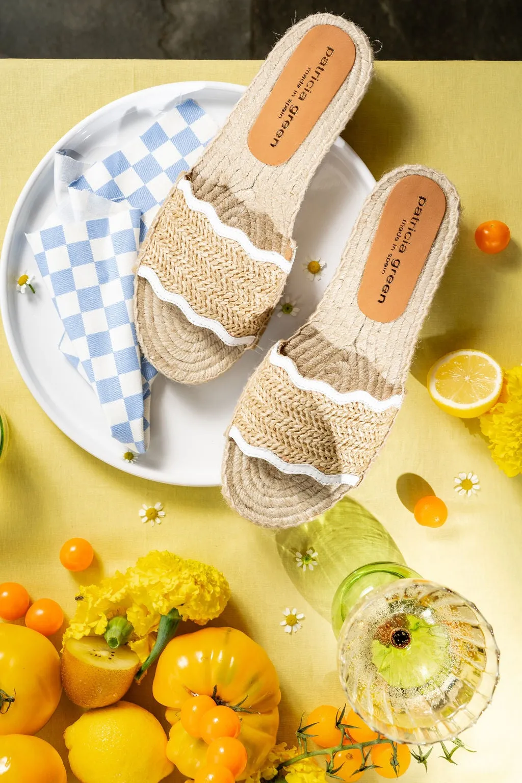 Calm Grey Flat Heel Emma Scalloped Espadrille