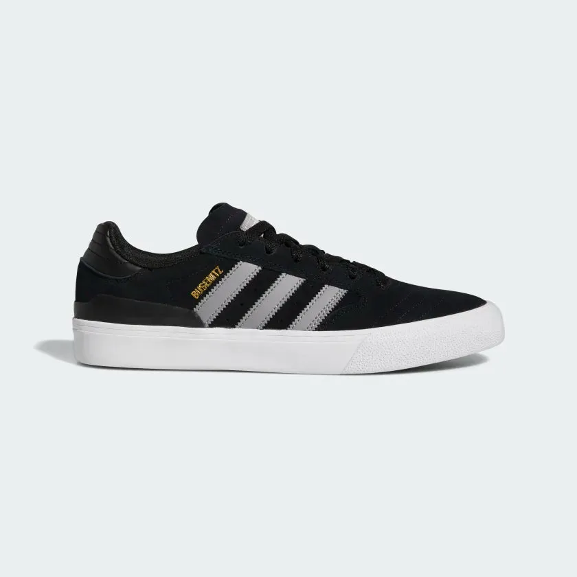 Heat resistant Adidas Skateboarding Busenitz Vulc II Skate Shoes - Core Black/Grey Three/Cloud White