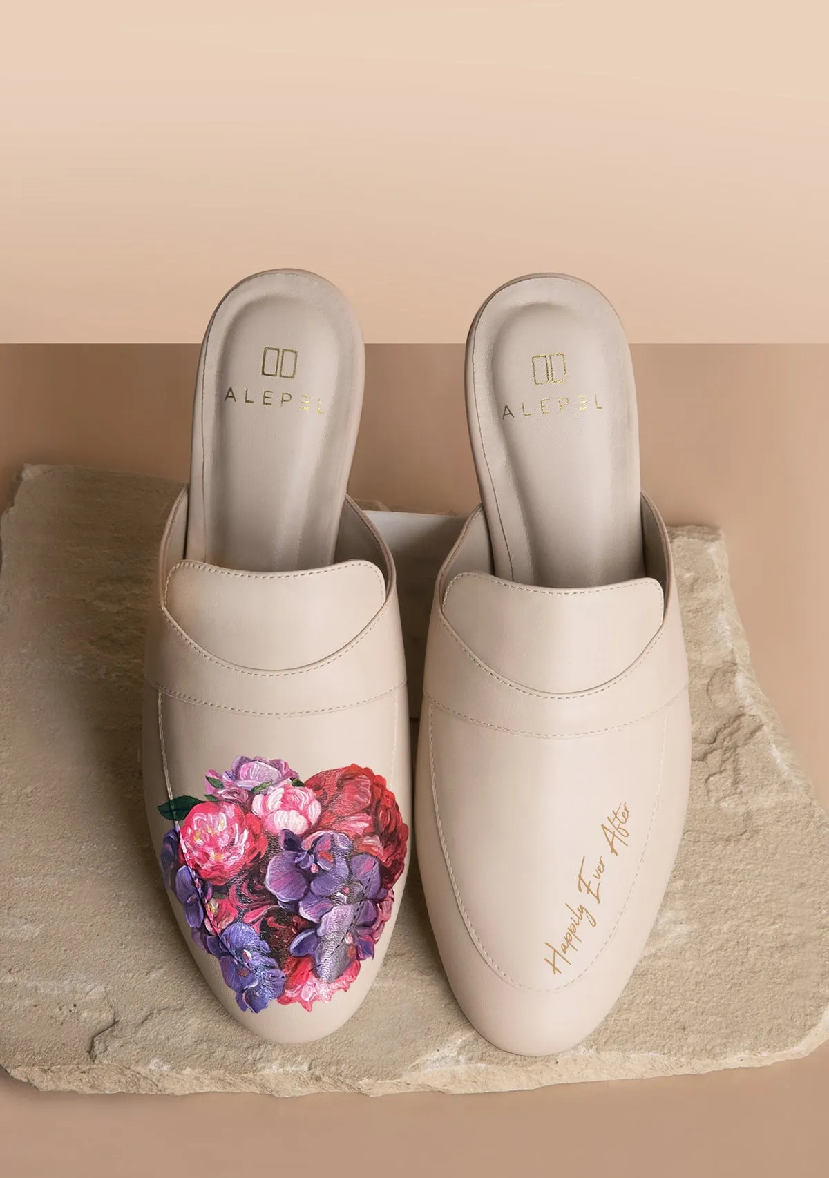 Bridal Bouquet Beige Mule Daily Comfort
