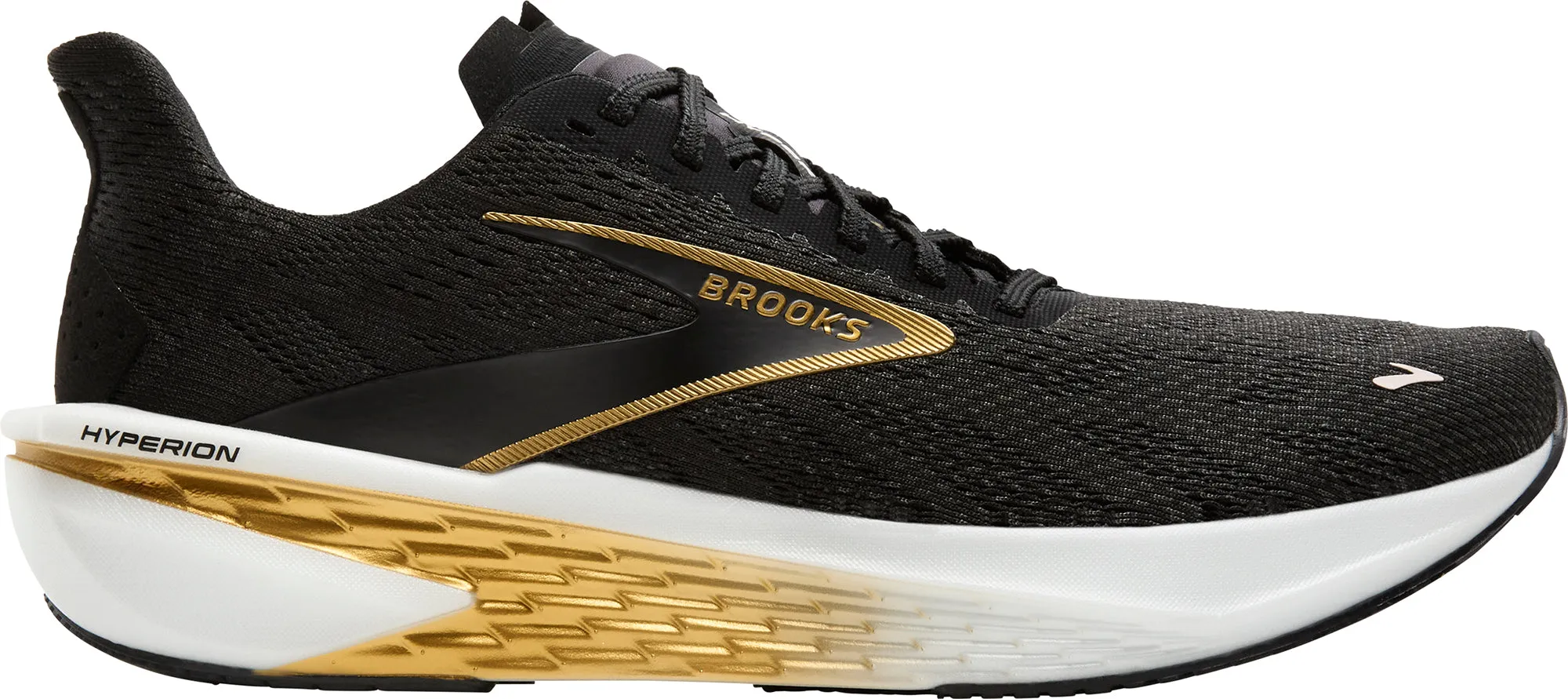 Brooks Hyperion 2 Mens Running Shoes - Black Stretchable Material