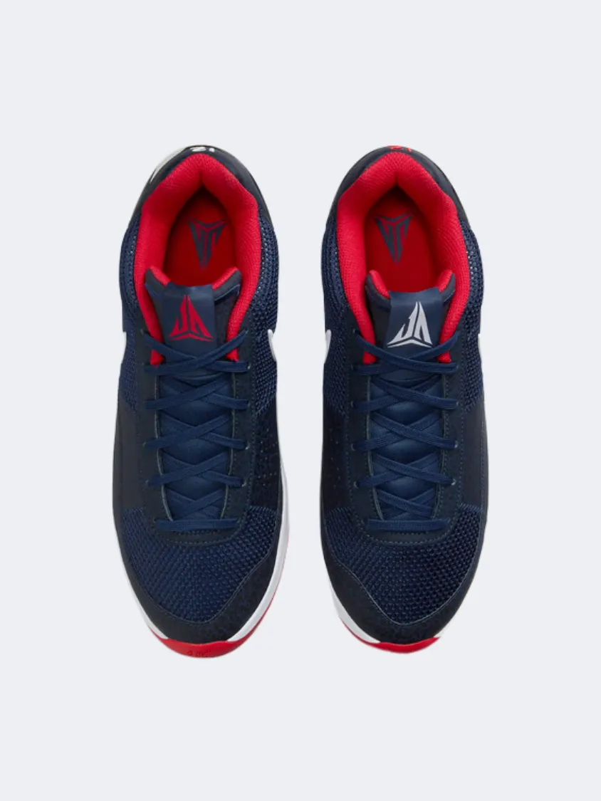 Asymmetric Lacing Web Nike Ja Murant 1 Men Basketball Shoes Navy/Red/White