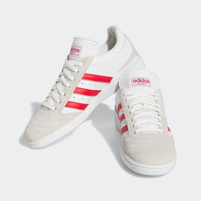 Adidas Skateboarding Busenitz Skateboarding Shoe - White/Better Scarlet/Gold Metallic Skate Step