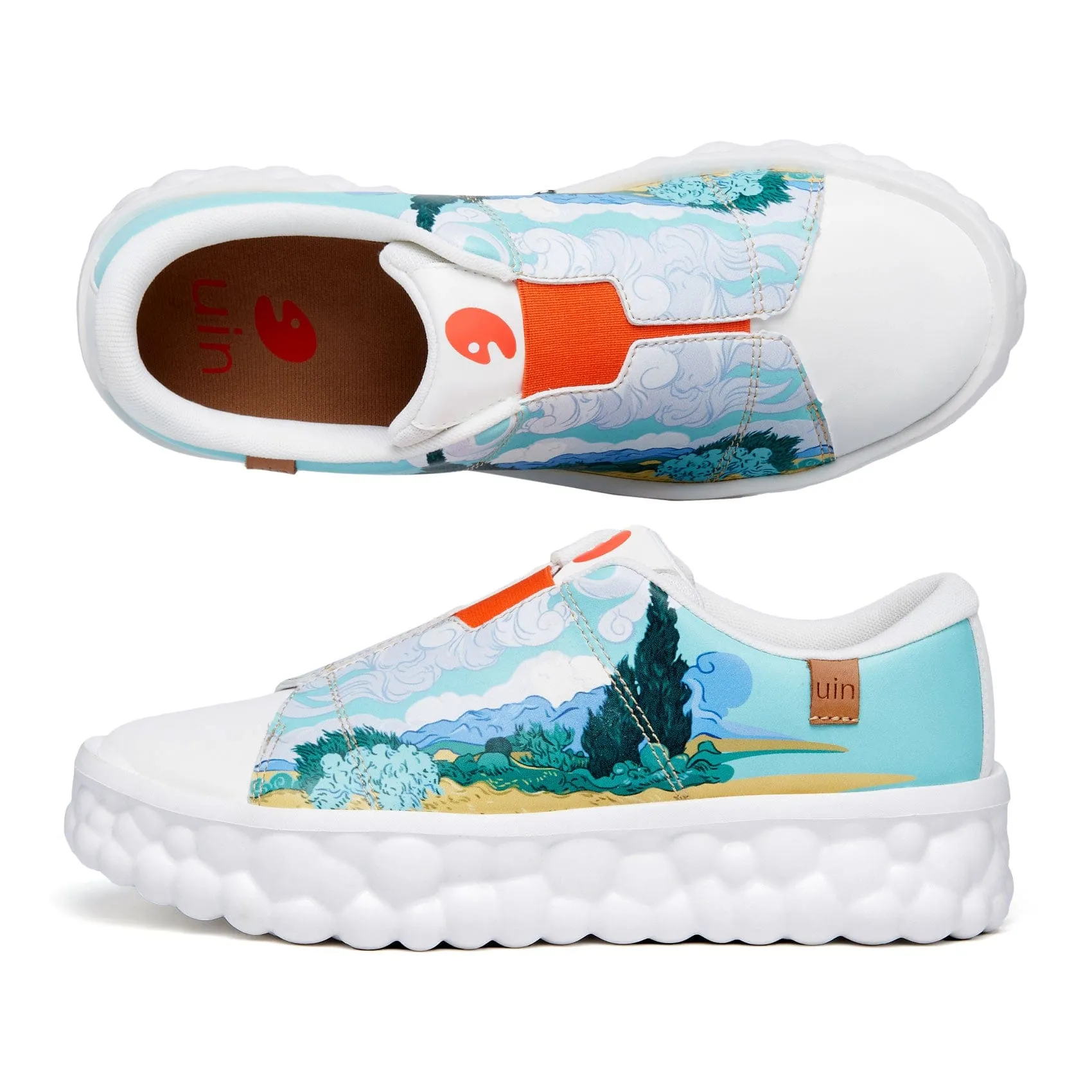 All Purpose Style Van Gogh Wheatfield with Cypresses Las Ramblas Men