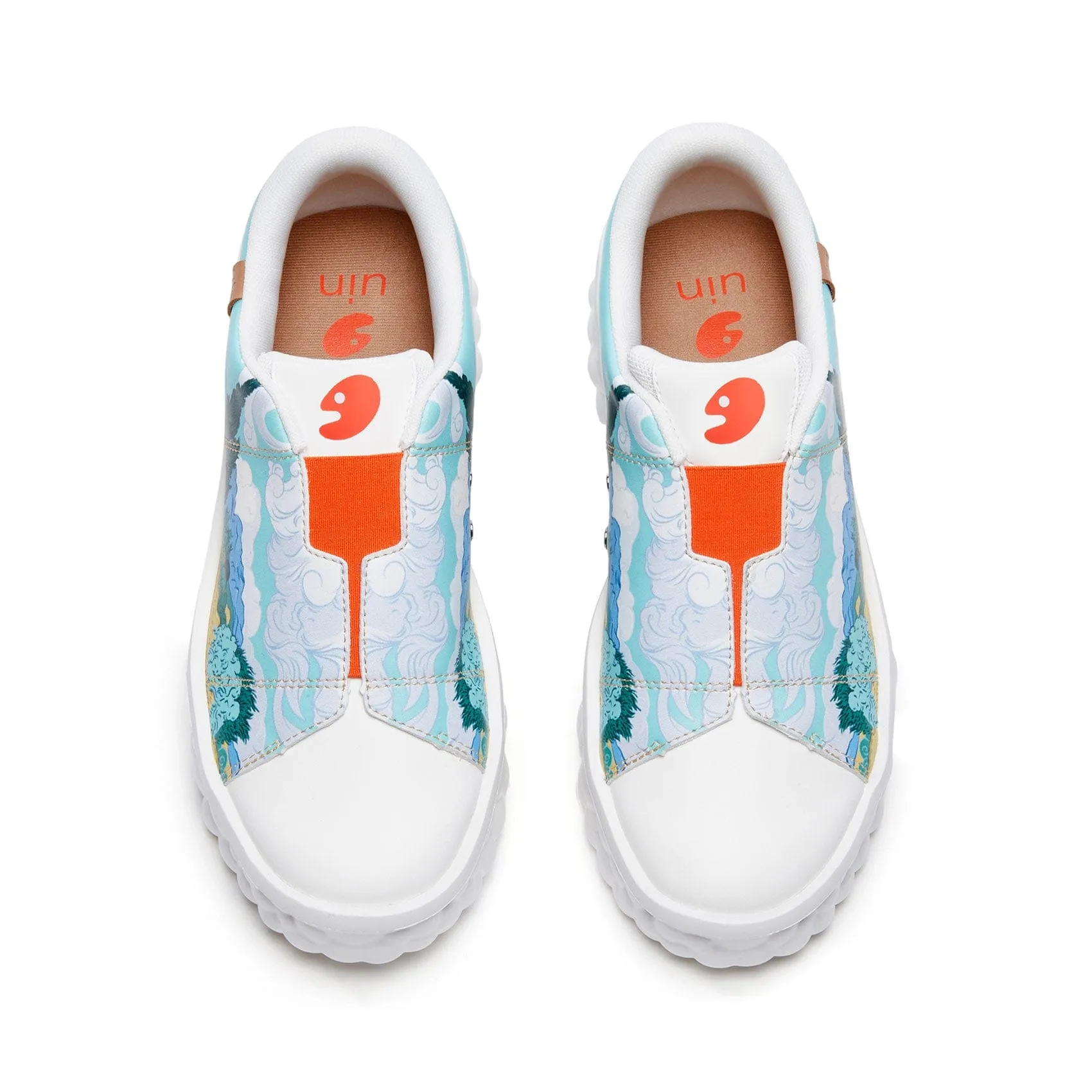 Skateboard shoes gentle touch Van Gogh Wheatfield with Cypresses Las Ramblas Men