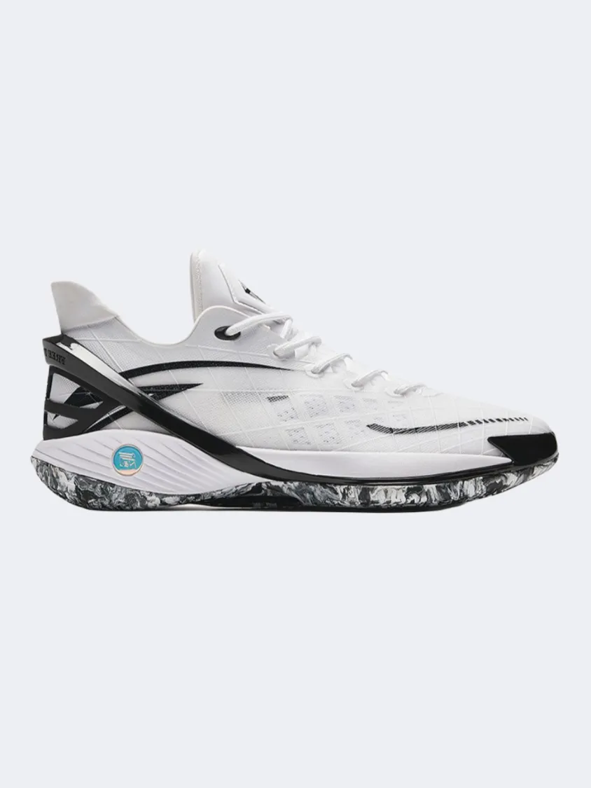 Anta Z Up 224 Men Basketball Shoes White/Black Power Performance Shoes Torsional Rigidity Frame