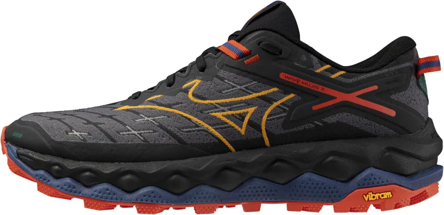 Mizuno Wave Mujin 10 Mens Trail Running Shoes - Black evening run Cosmic Glow
