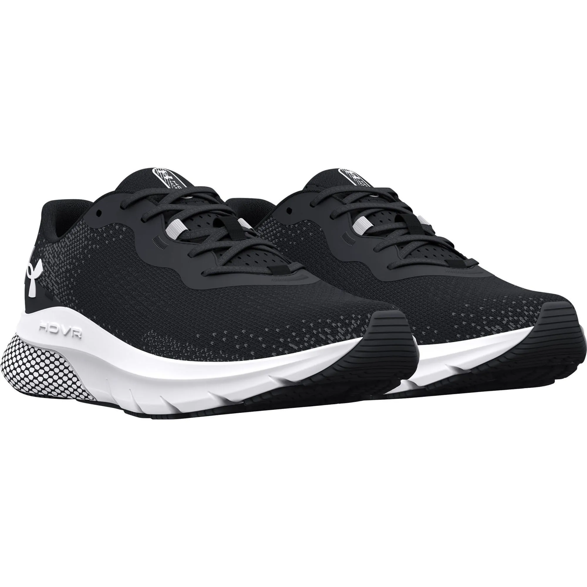 Feather Light Modern Commuters Sweat Resistant Frequent Travelers Under Armour HOVR Turbulence 2 Mens Running Shoes - Black