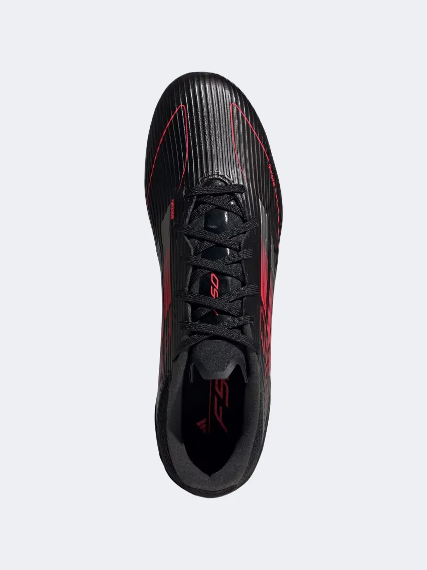 Dry Grip Sport Cushion Adidas F50 League Fg MG Men Football Shoes Black/Metallic/Red