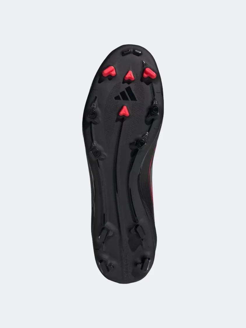 Soft Touch Tight Grip Adidas F50 League Fg MG Men Football Shoes Black/Metallic/Red