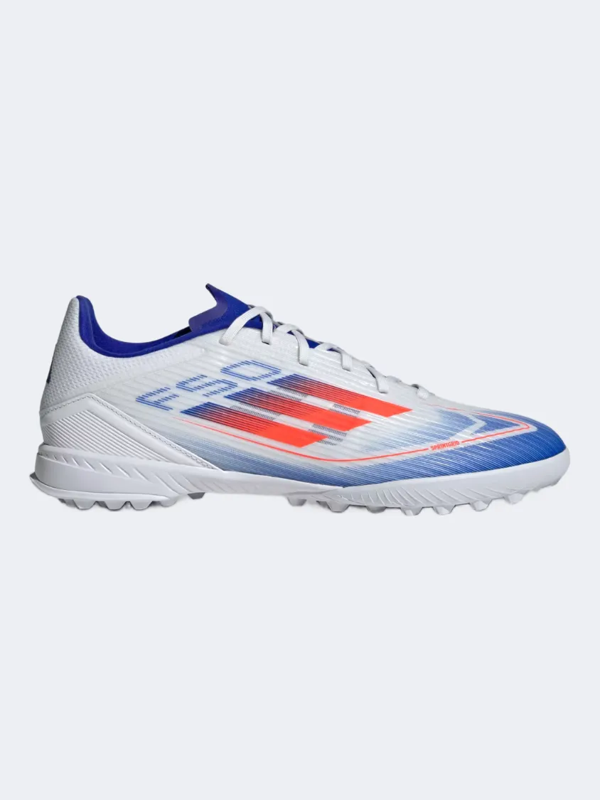 Adidas F50 League Tf Kids Football Shoes White/Red/Blue Stadium Day Dry Play