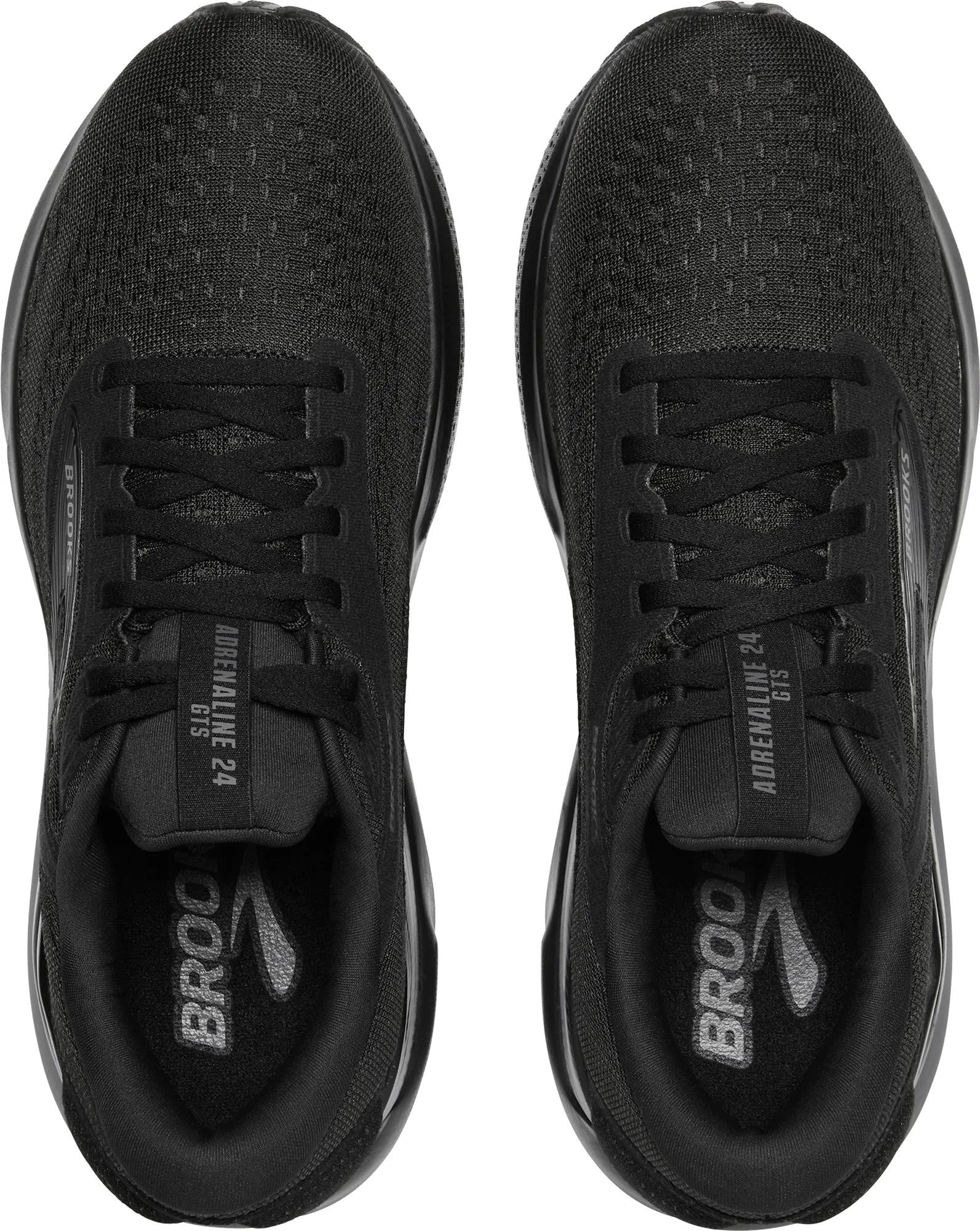 Brooks Adrenaline GTS 24 WIDE FIT (4E) Mens Running Shoes - Black Bright Gold