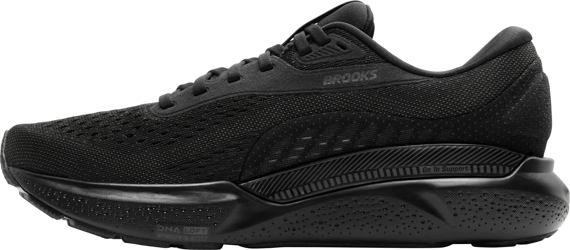 Club Edge Brooks Adrenaline GTS 24 WIDE FIT (4E) Mens Running Shoes - Black