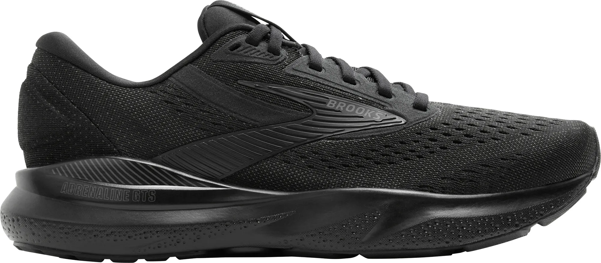 Brooks Adrenaline GTS 24 WIDE FIT (4E) Mens Running Shoes - Black All Weather Everyday Users Shock Absorbing