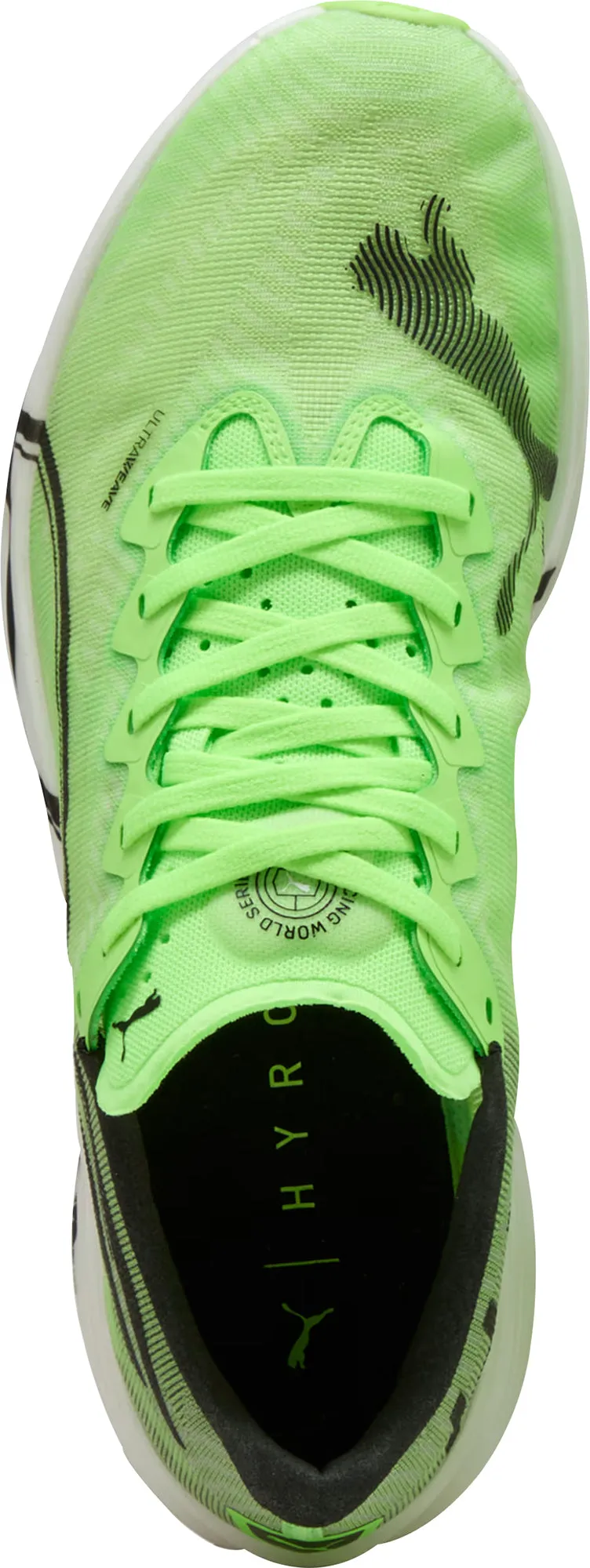 Puma Deviate Nitro Elite 3 HYROX Mens Running Shoes - Green Elastic Sling White Clean