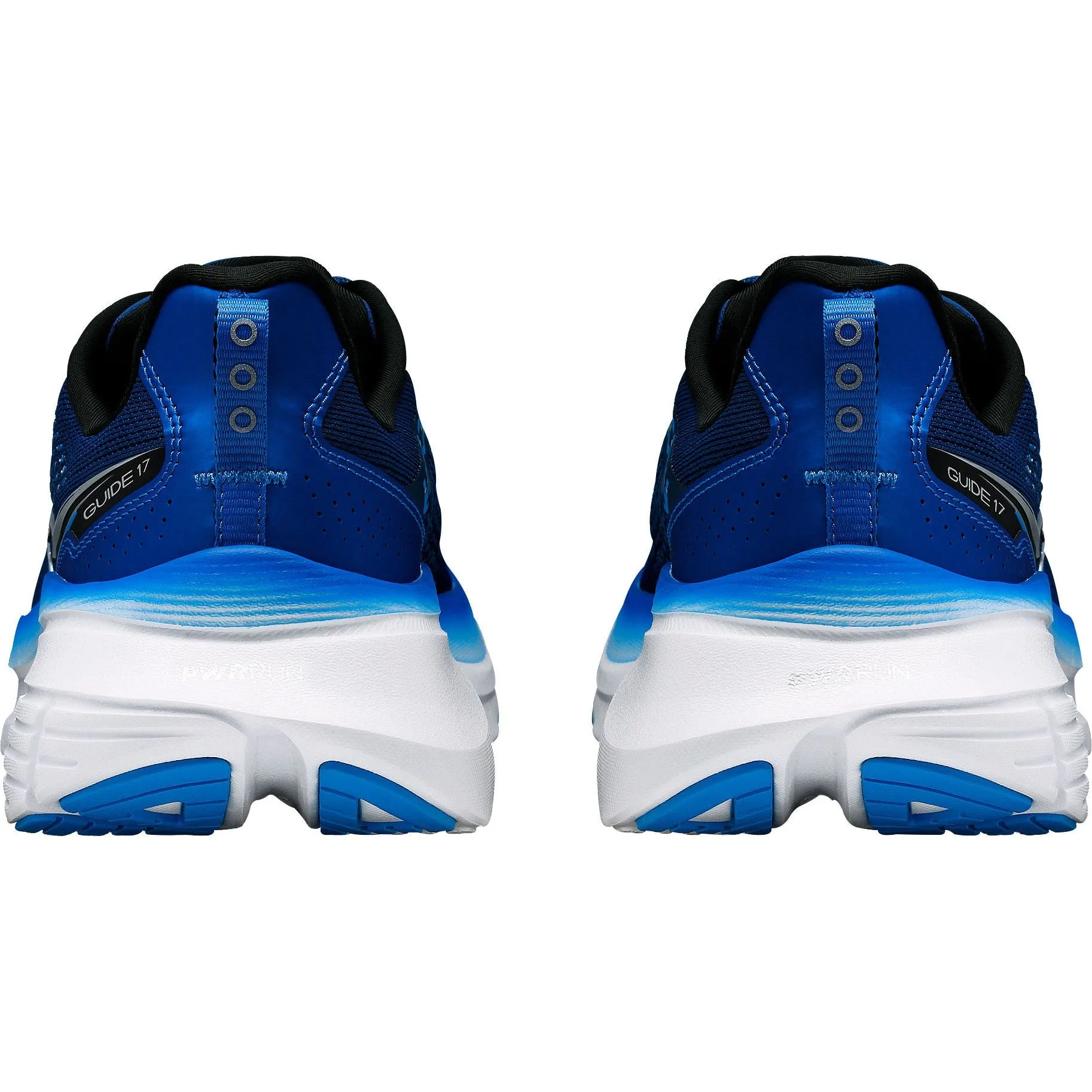 Saucony Guide 17 WIDE FIT Mens Running Shoes - Navy Anti Odor Gym Workout Feather Light Modern Commuters