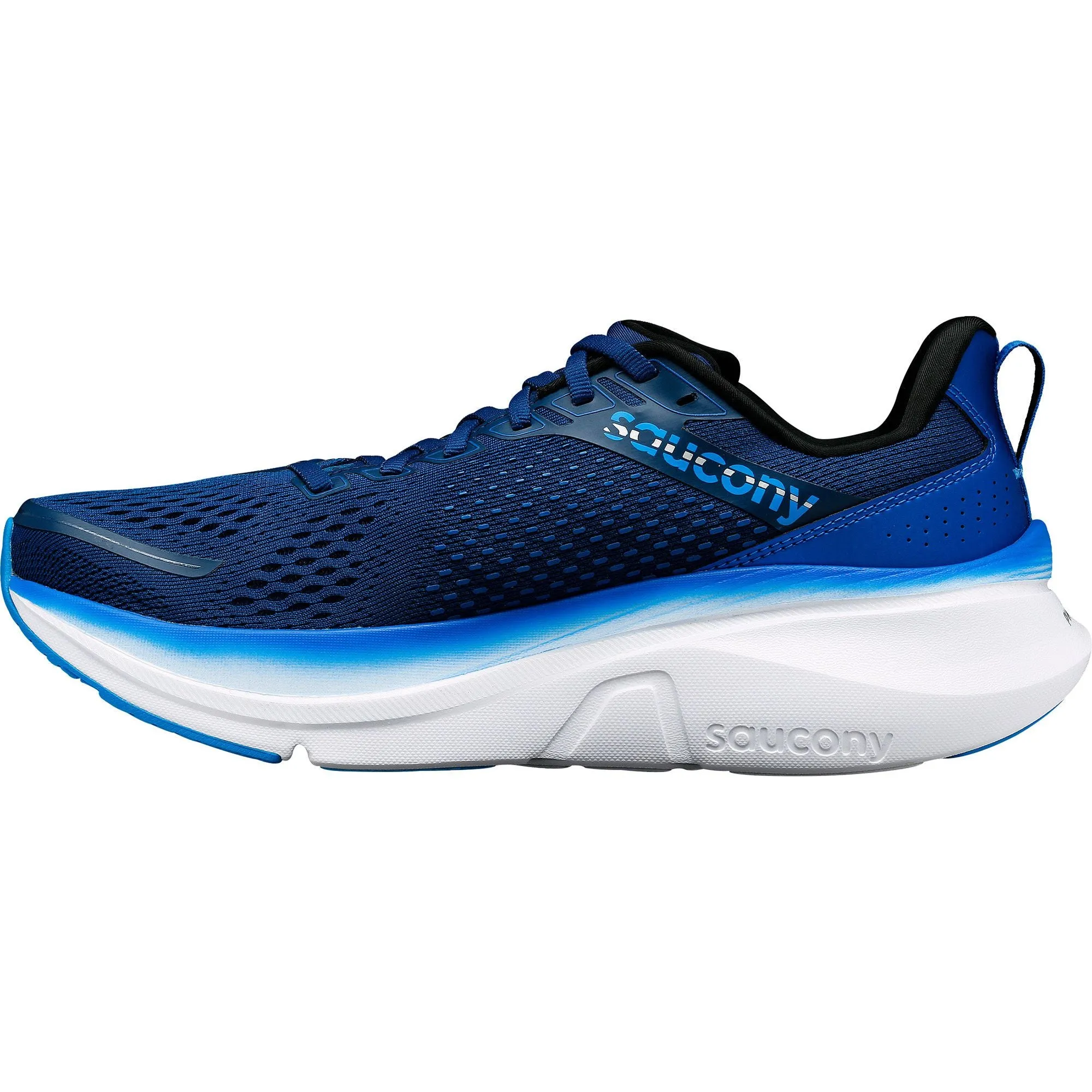 Season Ease Lake Step Saucony Guide 17 WIDE FIT Mens Running Shoes - Navy