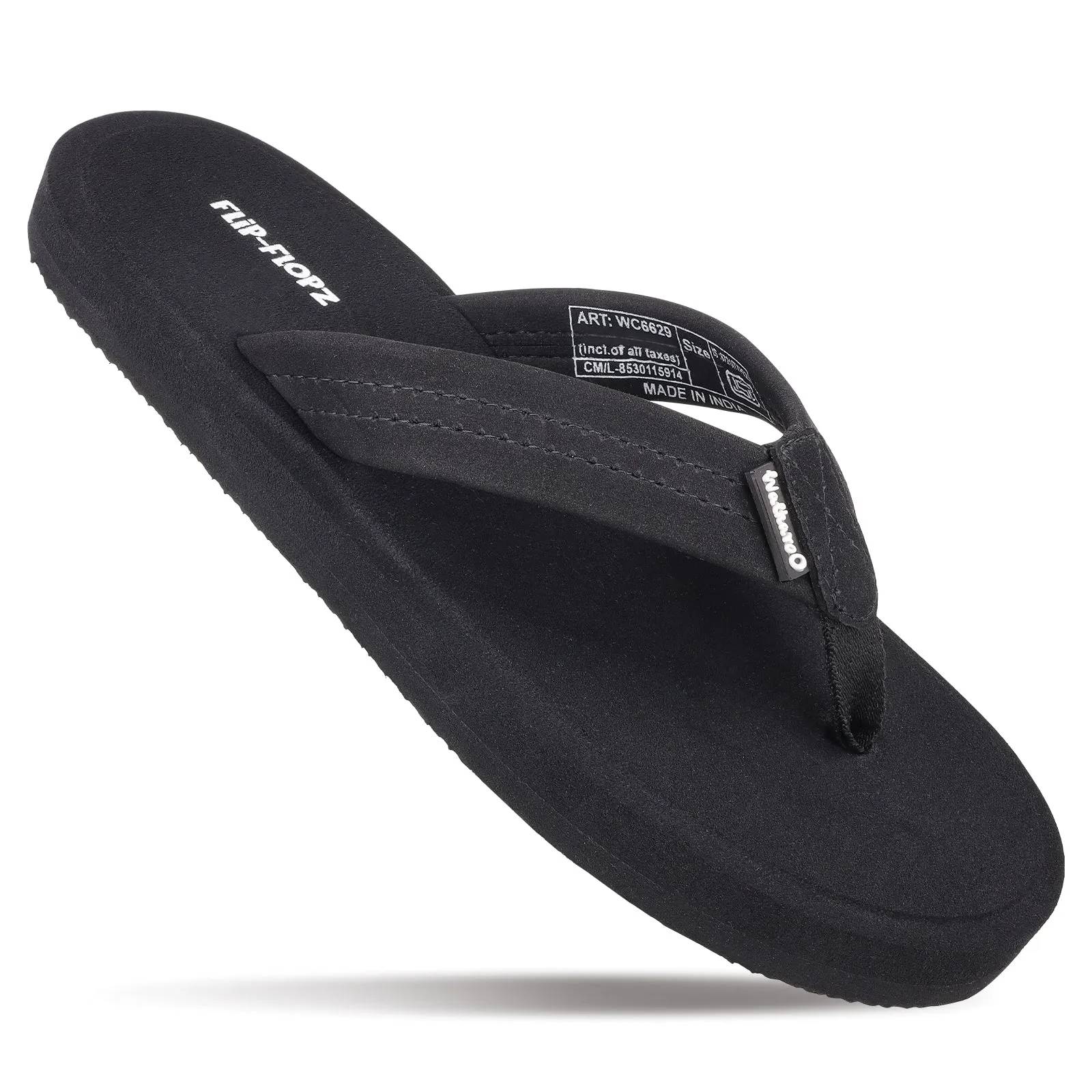 Men's Flip-Flop Slippers - WC6629 Black Relaxing Footwear