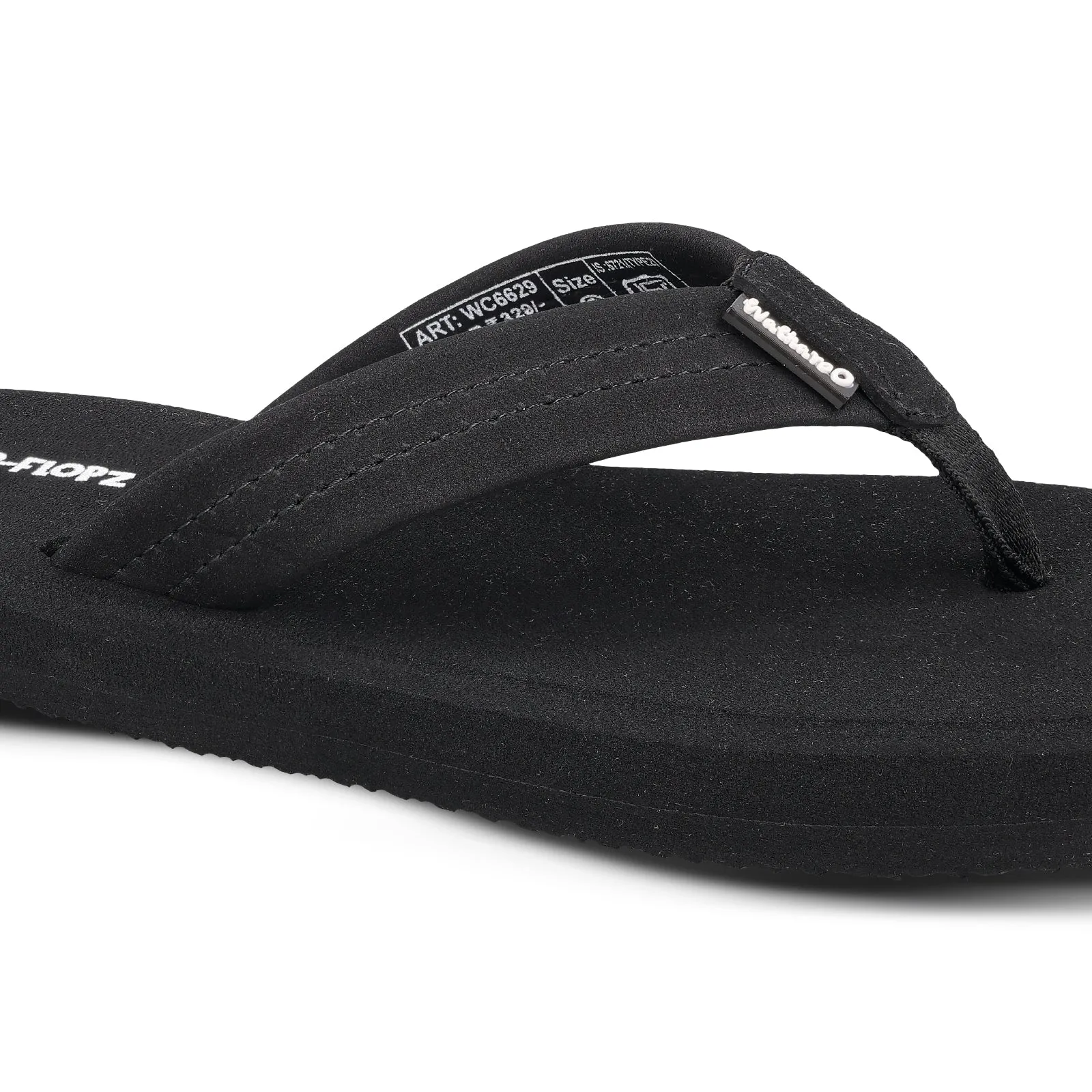 Men's Flip-Flop Slippers - WC6629 Black Outdoor Adventure Easy Fit