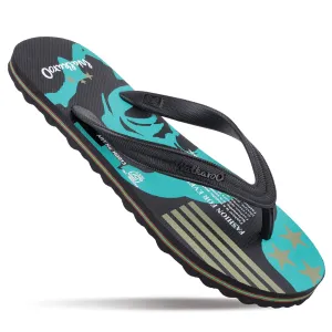Men's Hawai Slippers - HG013 Black Relax Picnic Look
